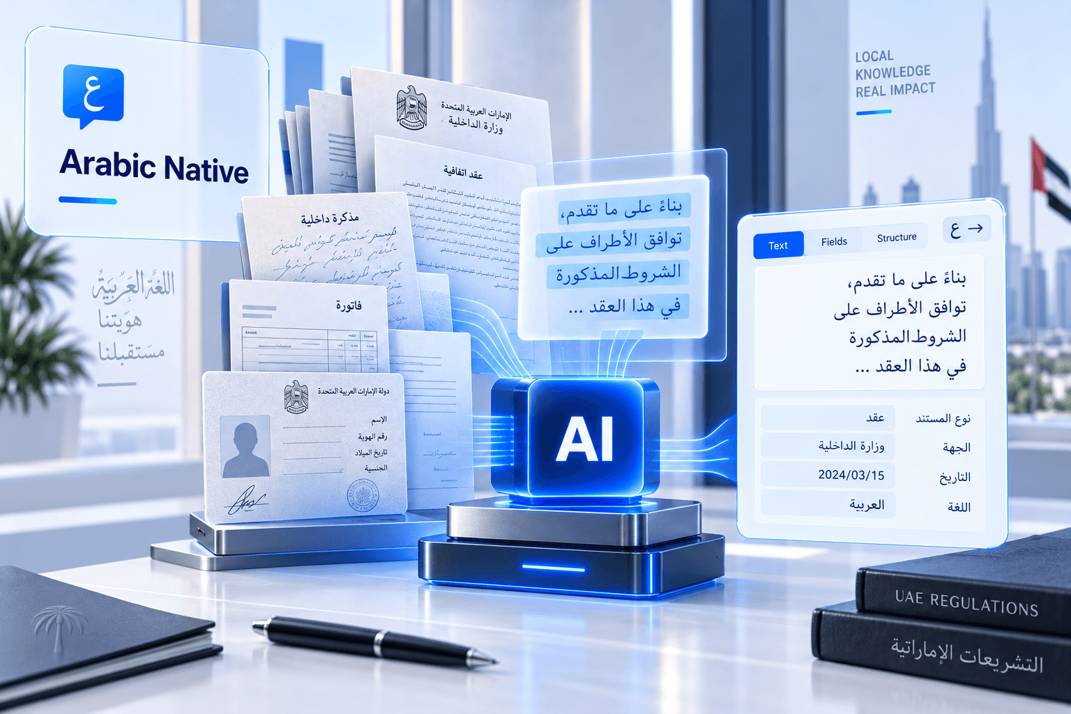 Arabic Native, regional documents including handwriting